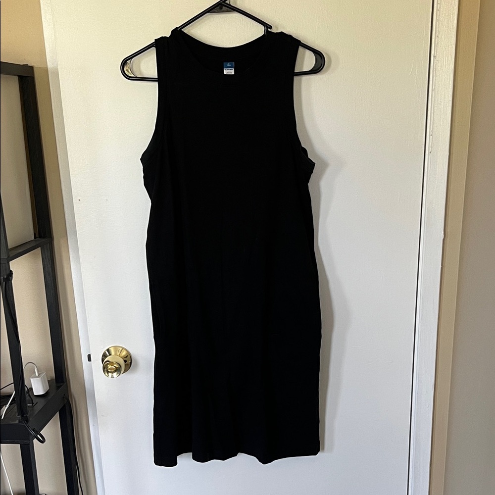 Old Navy Black Midi Dress
